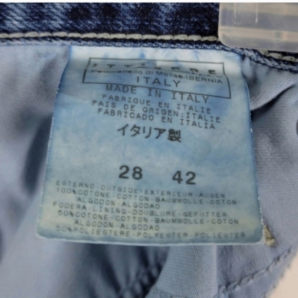 VERSACE JEANS COUTURE Vintage Blue Bootcut Size Denim Jeans Size 28 X 42 - Picture 4 of 11